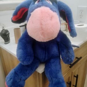 VTG 1998 Disney Eeyore 1 Ft Plush Stuffed Animal Winnie the Pooh Liberty Toy Co